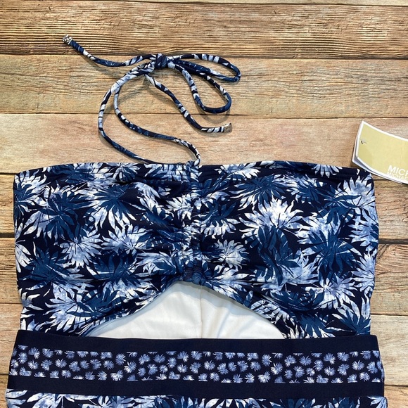 Michael Kors Bandeau Cut Out One Piece NWT - Picture 3 of 5